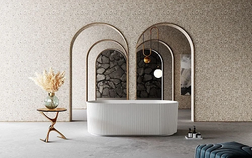 Ванна отдельностоящая ABBER AS9601 170x75 универсальная, белая матовая, искусственный камень Ванна отдельностоящая ABBER AS9601 170x75 универсальная, белая матовая, искусственный камень