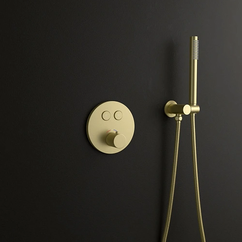 Душевая система Timo Saona SX-2370/17SM встраиваемая с термостатом золото матовое Душевая система Timo Saona SX-2370/17SM встраиваемая с термостатом золото матовое