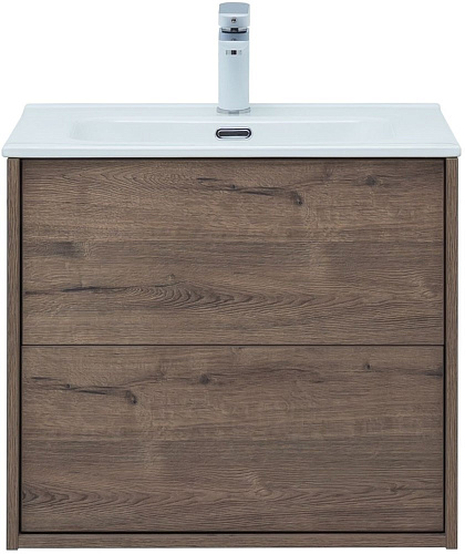 Тумба под раковину Aquanet Lino 60 (Flat) дуб веллингтон 00287541 Тумба под раковину Aquanet Lino 60 (Flat) дуб веллингтон 00287541