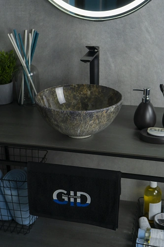 Раковина Gid Mnc486 54434 накладная под камень глянцевая 32x32x14 Раковина Gid Mnc486 54434 накладная под камень глянцевая 32x32x14