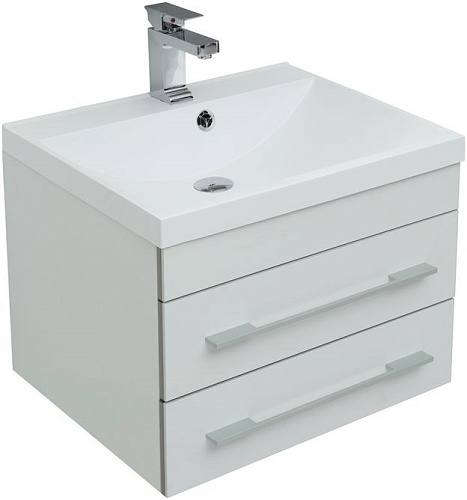 Тумба под раковину Aquanet Верона 58 New белый матовый 00272423 Тумба под раковину Aquanet Верона 58 New белый матовый 00272423