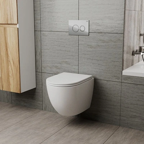 Унитаз подвесной Sintesi Hurricane SIN-TS-EVI-152 безободковый, сиденье дюропласт микролифт Унитаз подвесной Sintesi Hurricane SIN-TS-EVI-152 безободковый, сиденье дюропласт микролифт