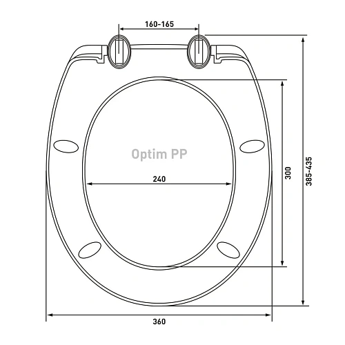 Крышка-сиденье BERGES Unit PP 021104 Крышка-сиденье BERGES Unit PP 021104