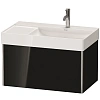 Тумба под раковину Duravit XSquare XS406204040 подвесная 78 см черный глянцевый Тумба под раковину Duravit XSquare XS406204040 подвесная 78 см черный глянцевый