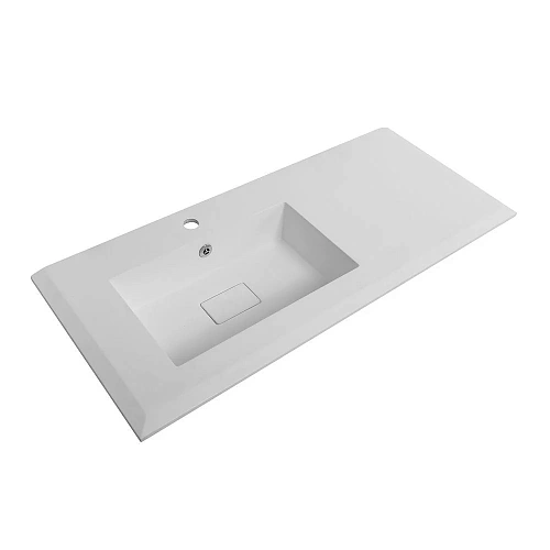Раковина CEZARES 50213 Bianco opaco белый матовый 1040x460 искусственный камень solid surface Раковина CEZARES 50213 Bianco opaco белый матовый 1040x460 искусственный камень solid surface