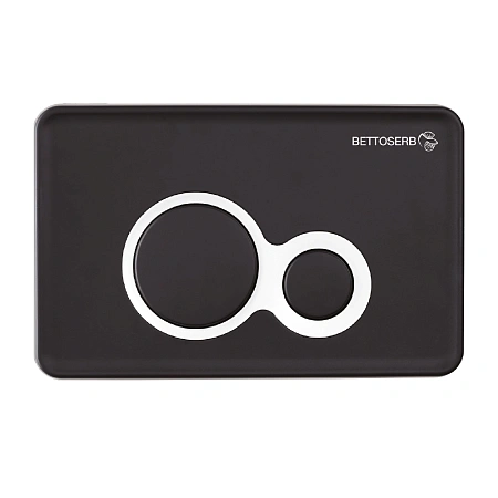 Клавиша смыва BETTOSERB DUO 40006461 черный матовый/хром Клавиша смыва BETTOSERB DUO 40006461 черный матовый/хром