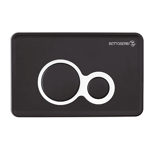 Клавиша смыва BETTOSERB DUO 40006461 черный матовый/хром Клавиша смыва BETTOSERB DUO 40006461 черный матовый/хром