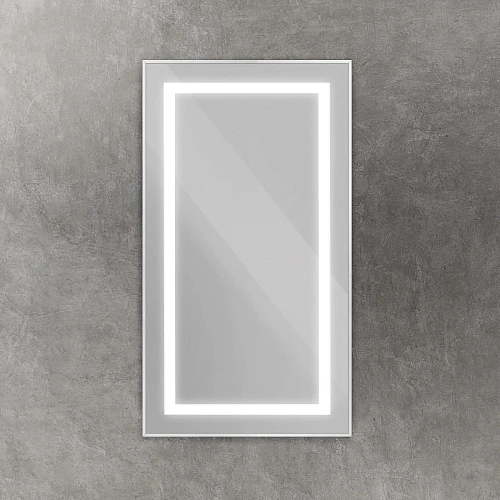 Зеркало BelBagno SPC-KRAFT-500-900-SENS-AL, 500x900x32 мм в алюминиевой раме с подсветкой и сенсорном Зеркало BelBagno SPC-KRAFT-500-900-SENS-AL, 500x900x32 мм в алюминиевой раме с подсветкой и сенсорном