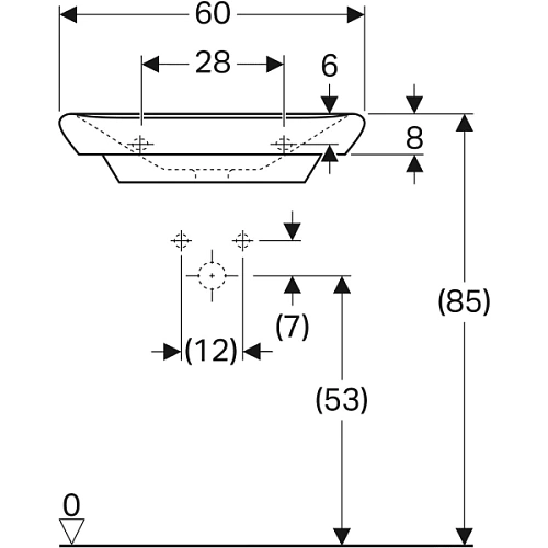 Тумба под раковину Geberit MyDay Y824060000 49,5 см Тумба под раковину Geberit MyDay Y824060000 49,5 см