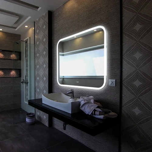 Зеркало Silver mirrors Стив 1000х800 - 2 сенсорный выключатель, двойной подогрев ФР-00001937 Зеркало Silver mirrors Стив 1000х800 - 2 сенсорный выключатель, двойной подогрев ФР-00001937