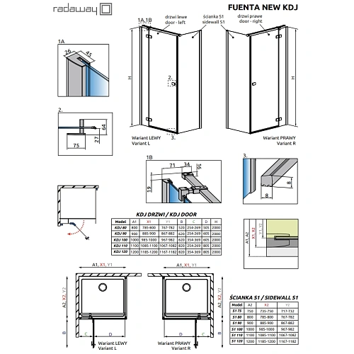 Душевая дверь Radaway Fuenta New KDJ 90R 900x2000 хром/прозрачное/6mm 384044-01-01R Душевая дверь Radaway Fuenta New KDJ 90R 900x2000 хром/прозрачное/6mm 384044-01-01R
