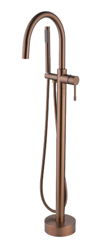 Смеситель для ванны Boheme Uno 469-BRB напольный WHITE Brushed Bronze Смеситель для ванны Boheme Uno 469-BRB напольный WHITE Brushed Bronze