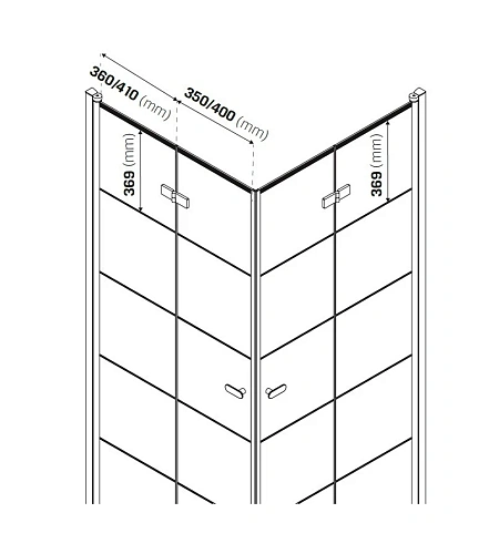 Душевой уголок NEW TRENDY NEW SOLEO BLACK 80x80x195 D-0287A/D-0288A (черный) Душевой уголок NEW TRENDY NEW SOLEO BLACK 80x80x195 D-0287A/D-0288A (черный)