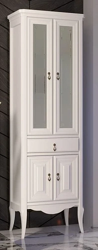 Шкаф-пенал Opadiris Лоренцо двухстворчатый, белый матовый 00-00001799 Шкаф-пенал Opadiris Лоренцо двухстворчатый, белый матовый 00-00001799