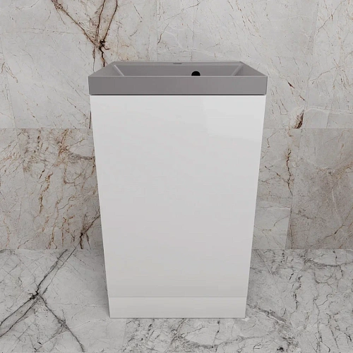 Тумба под раковину Style Line МОНО 50 см ЛС-00002449 напольная, белый Тумба под раковину Style Line МОНО 50 см ЛС-00002449 напольная, белый