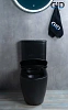 Унитаз напольный Gid Tr2177BM 62220Y черный матовый 62x36x81