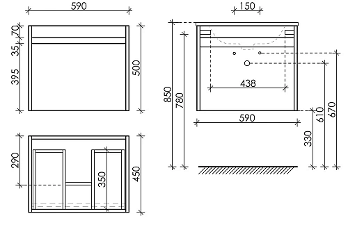 Тумба под раковину Sancos Smart SM60E дуб бардолино/белый Тумба под раковину Sancos Smart SM60E дуб бардолино/белый