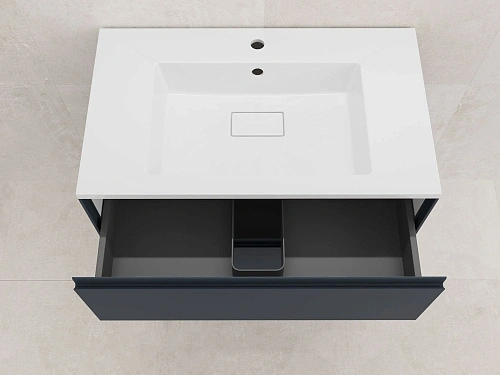 Тумба под раковину Style Line ЛИМА 80 ЛС-00002355 подвесная черный Тумба под раковину Style Line ЛИМА 80 ЛС-00002355 подвесная черный