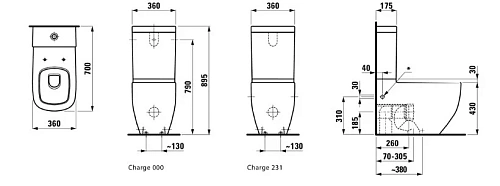 Унитаз напольный Laufen Palomba 2480.6 (8.2480.6.000.000.1) Унитаз напольный Laufen Palomba 2480.6 (8.2480.6.000.000.1)