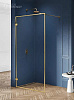 Картинка анонса товара «душевая перегородка new trendy avexa gold brushed 140x200 exk-3139 брашированное золото»