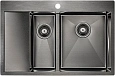 Кухонная мойка Paulmark LIGA PM227851-GMR вороненая сталь правая 780х510мм Кухонная мойка Paulmark LIGA PM227851-GMR вороненая сталь правая 780х510мм