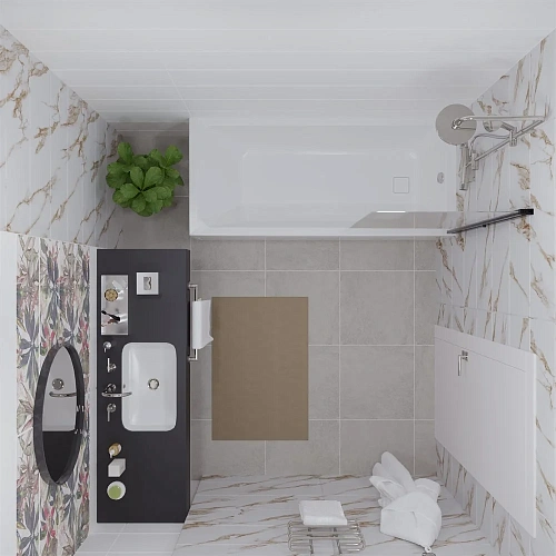 Шторка на ванну DIWO Анапа распашная 75х140, профиль черный матовый 569212 Шторка на ванну DIWO Анапа распашная 75х140, профиль черный матовый 569212