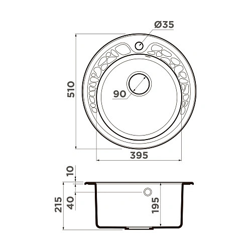 Кухонная мойка Omoikiri Tovada 51-SA Artgranit/бежевый 4993412 Кухонная мойка Omoikiri Tovada 51-SA Artgranit/бежевый 4993412
