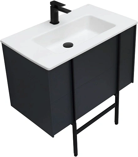 Тумба под раковину Allen Brau Reality 80 1.32005.AM антрацит матовый Тумба под раковину Allen Brau Reality 80 1.32005.AM антрацит матовый