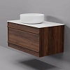 Тумба с раковиной ArtDecco Bridget 80 ABR08W22S300 черный орех Тумба с раковиной ArtDecco Bridget 80 ABR08W22S300 черный орех