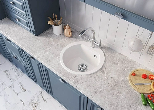 Кухонная мойка Polygran ATOL-460 №36 Белый Хлопок 678910 Кухонная мойка Polygran ATOL-460 №36 Белый Хлопок 678910