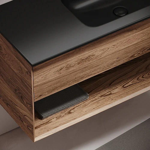 Тумба под раковину Sancos Marmi 1.0 MR1.0100RECH правая, 995х445х520, дуб чарльстон, подвесная Тумба под раковину Sancos Marmi 1.0 MR1.0100RECH правая, 995х445х520, дуб чарльстон, подвесная