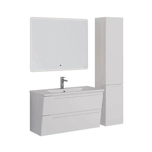 Тумба под раковину Lemark MIANO, 100 см подвесная, белый LM06M100T Тумба под раковину Lemark MIANO, 100 см подвесная, белый LM06M100T