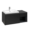 Тумба под раковину Villeroy &amp; Boch Subway 3.0 с подсветкой Volcano Black / Volcano Black C572L0VL