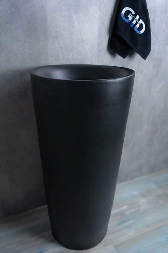 Раковина Gid Nb130bg 81110 напольная черная графит 40x40x85 Раковина Gid Nb130bg 81110 напольная черная графит 40x40x85