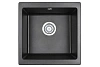 Кухонная мойка Granula 4451, ЧЁРНЫЙ, кварц 450х460