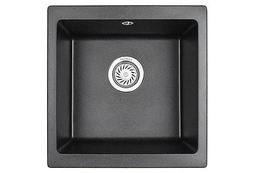 Кухонная мойка Granula 4451, ЧЁРНЫЙ, кварц 450х460 Кухонная мойка Granula 4451, ЧЁРНЫЙ, кварц 450х460