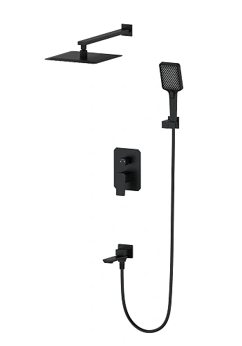 Душевая система Wonzon & Woghand встраиваемая, черный матовый (WW-88939011-MB) Душевая система Wonzon & Woghand встраиваемая, черный матовый (WW-88939011-MB)