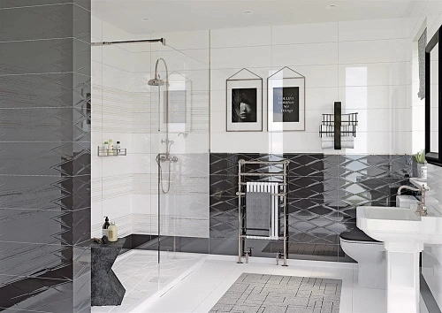 Вставка Cersanit Vegas серый 25x75 VG2U091 Вставка Cersanit Vegas серый 25x75 VG2U091