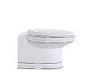 Картинка анонса товара «унитаз приставной ceramalux 4287 белый/хром с крышкой микролифт»