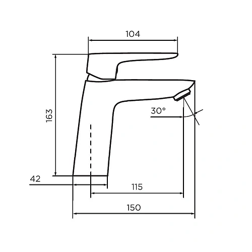 Смеситель для раковины Dorff Prime New D40102122 черный Смеситель для раковины Dorff Prime New D40102122 черный