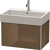 Тумба под раковину Duravit XSquare XS409406161 подвесная 68 см Коричнево-оливковый глянцевый
