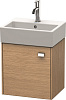 Картинка анонса товара «тумба под раковину duravit brioso br4050l1052 подвесная 43 см европейский дуб»
