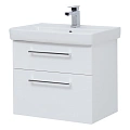 Тумба под раковину DREJA Q MAX, 60 см, подвесная, 2 ящика, белый глянец 77.0003W Тумба под раковину DREJA Q MAX, 60 см, подвесная, 2 ящика, белый глянец 77.0003W