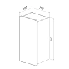 Шкаф Lemark OLIVIA 35 см подвесной, левый/правый, дуб кантри, белый LM08OL35PL Шкаф Lemark OLIVIA 35 см подвесной, левый/правый, дуб кантри, белый LM08OL35PL