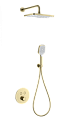 Душевая система Wonzon & Woghand с термостатом, встраиваемая, брашированное золото (WW-D2017-A-BG) Душевая система Wonzon & Woghand с термостатом, встраиваемая, брашированное золото (WW-D2017-A-BG)