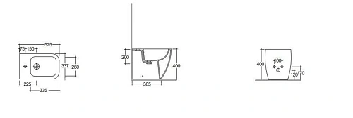Биде напольное Kludi RESA C 28BIB0243 Биде напольное Kludi RESA C 28BIB0243