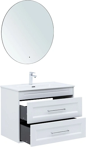 Тумба под раковину Aquanet Бостон new 80 00306368 белый сатин Тумба под раковину Aquanet Бостон new 80 00306368 белый сатин