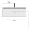 Тумба под раковину Armadi Art QUATRO 1 100CM рифл LUNA FUGA профиль ANTHRACITE 790-M1-100-L-RIB-A-LED Тумба под раковину Armadi Art QUATRO 1 100CM рифл LUNA FUGA профиль ANTHRACITE 790-M1-100-L-RIB-A-LED