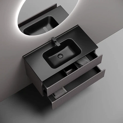 Тумба под раковину Sancos Snob R SNR90SM 890х445х500 Doha Soft, подвесная Тумба под раковину Sancos Snob R SNR90SM 890х445х500 Doha Soft, подвесная