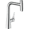 Смеситель для кухни Hansgrohe Metris Select M71 240, с вытяжным душем, 2jet, sBox 73817000, хром